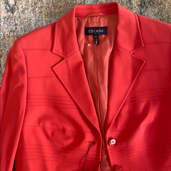 Gorgeous red Escada blazer- NWT - Picture 4 of 5